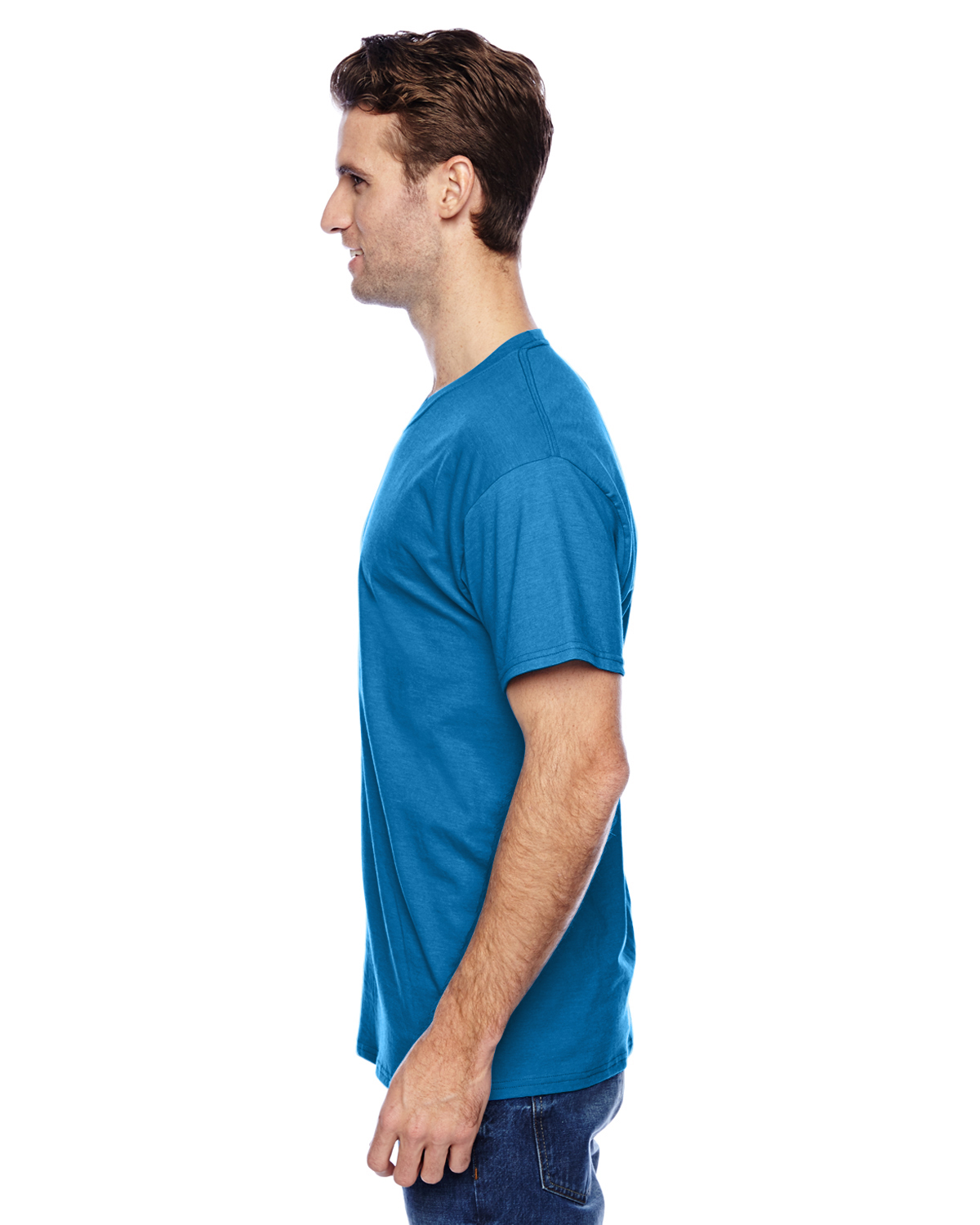 Hanes P4200 Neon Blue Heather