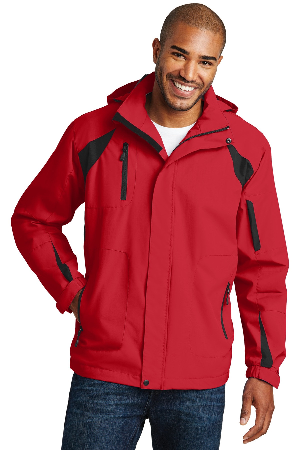 Port Authority J304 True Red / Black