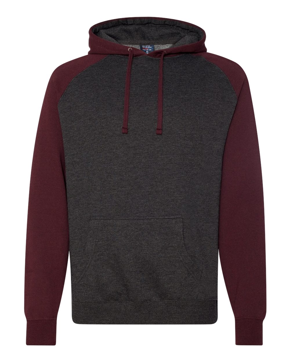 Independent Trading IND40RPJ1 Charcoal Heather / Burgundy Heather