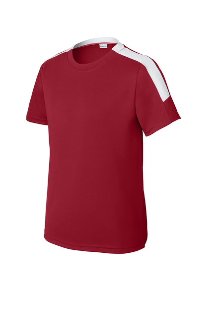 Sport-Tek YST100 Deept Red/White