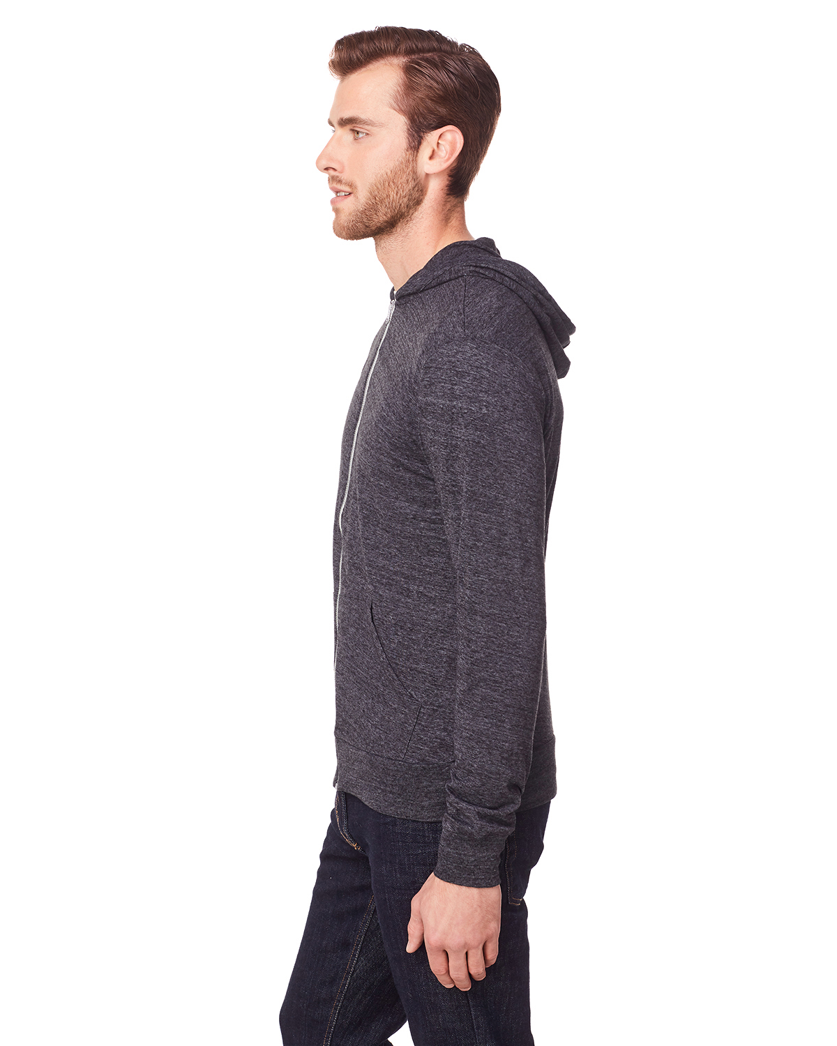 Threadfast Apparel 302Z Solid Black Triblend