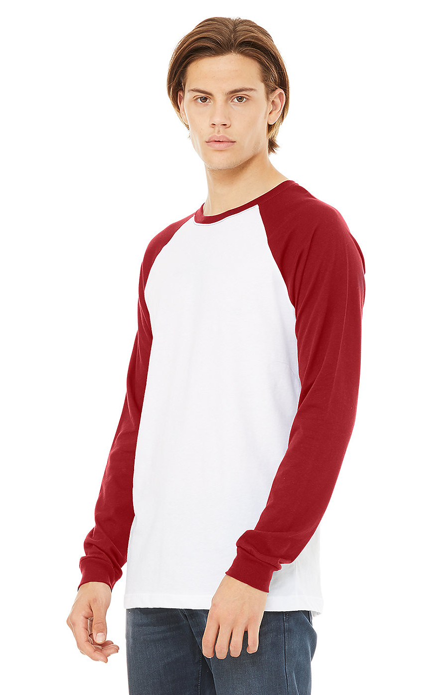 Bella + Canvas 3000C White / Canvas Red