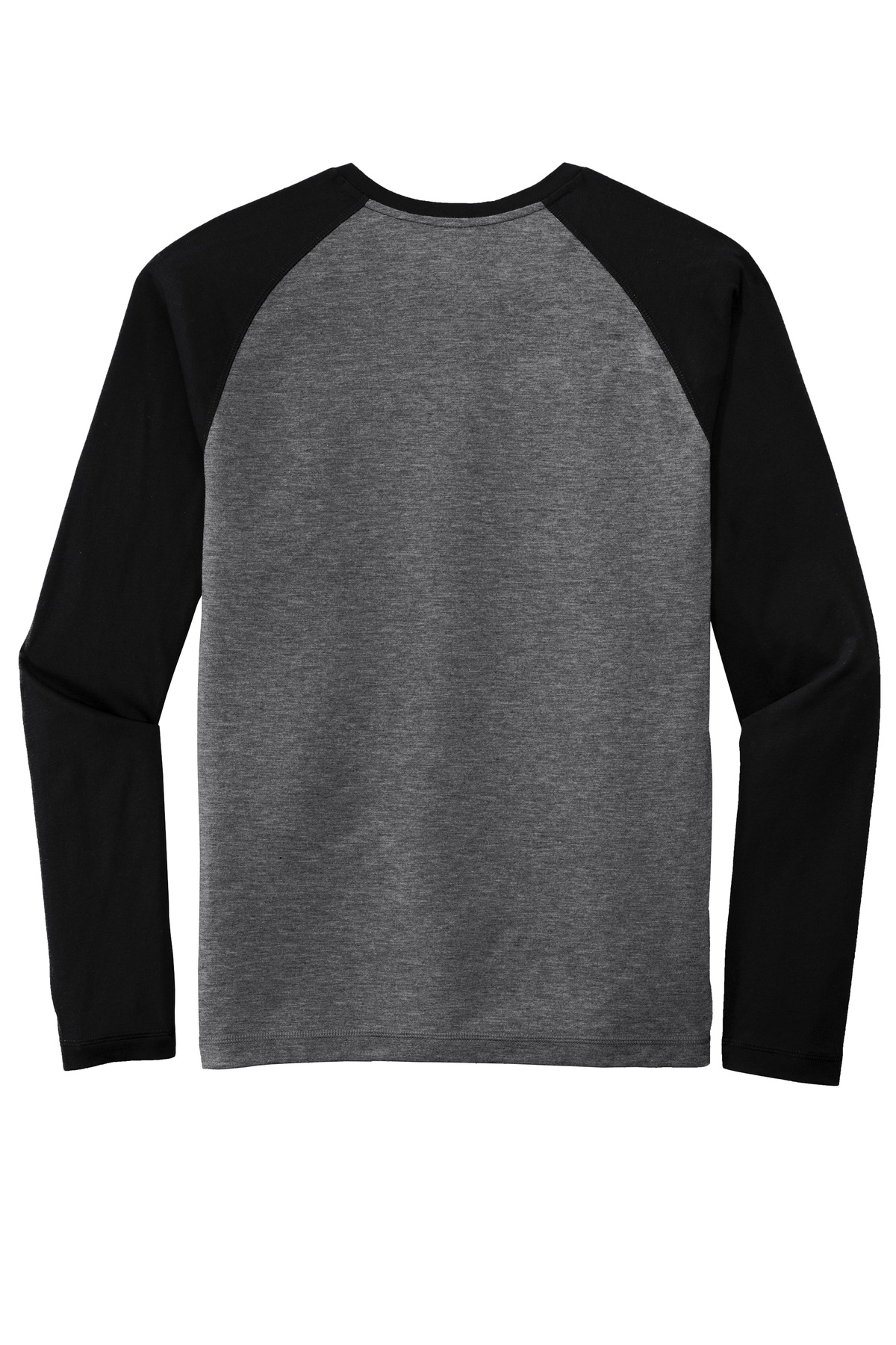 Sport-Tek ST400LS Black Triad Solid / Dark Gray Heather