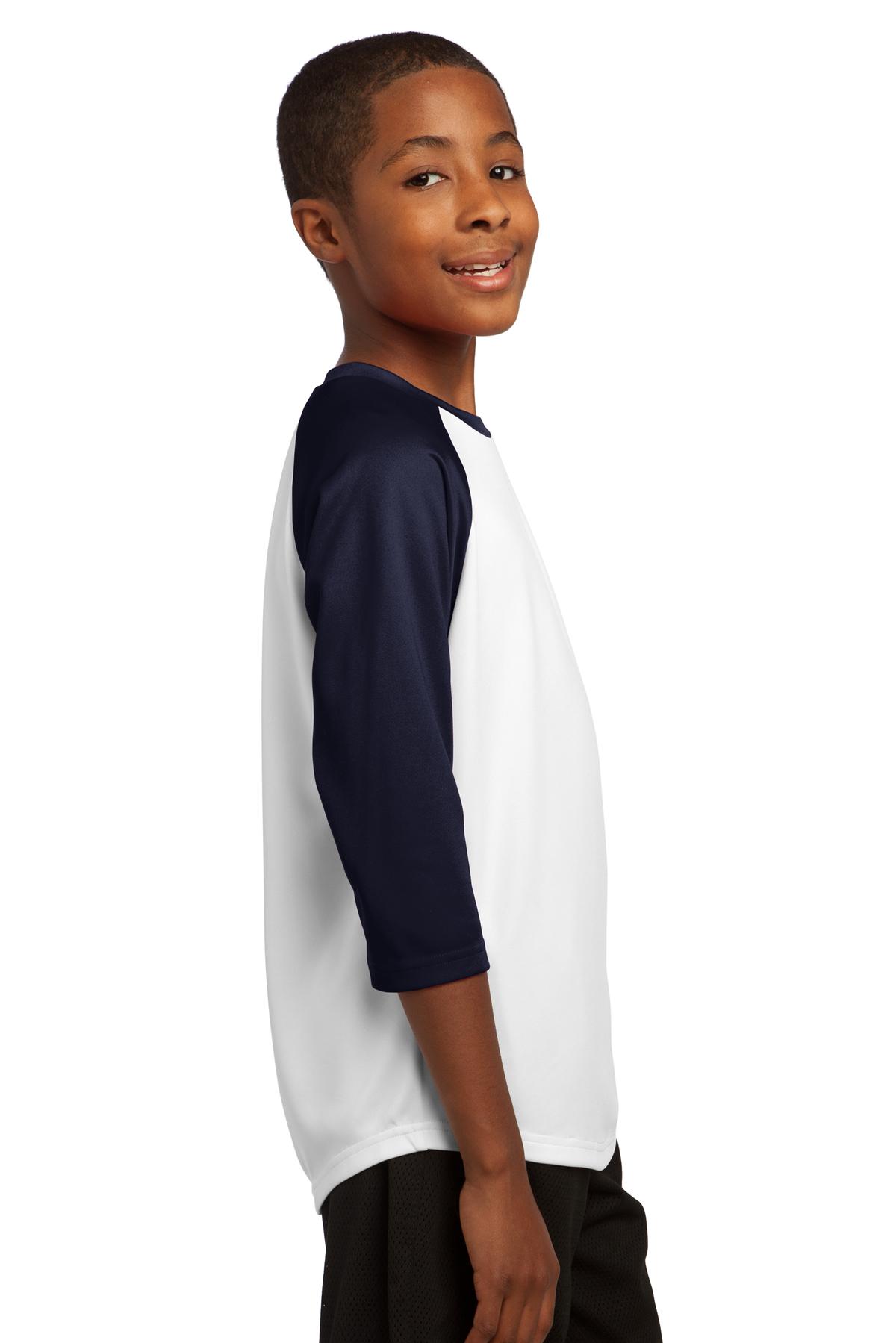 Sport-Tek YST205 White / True Navy