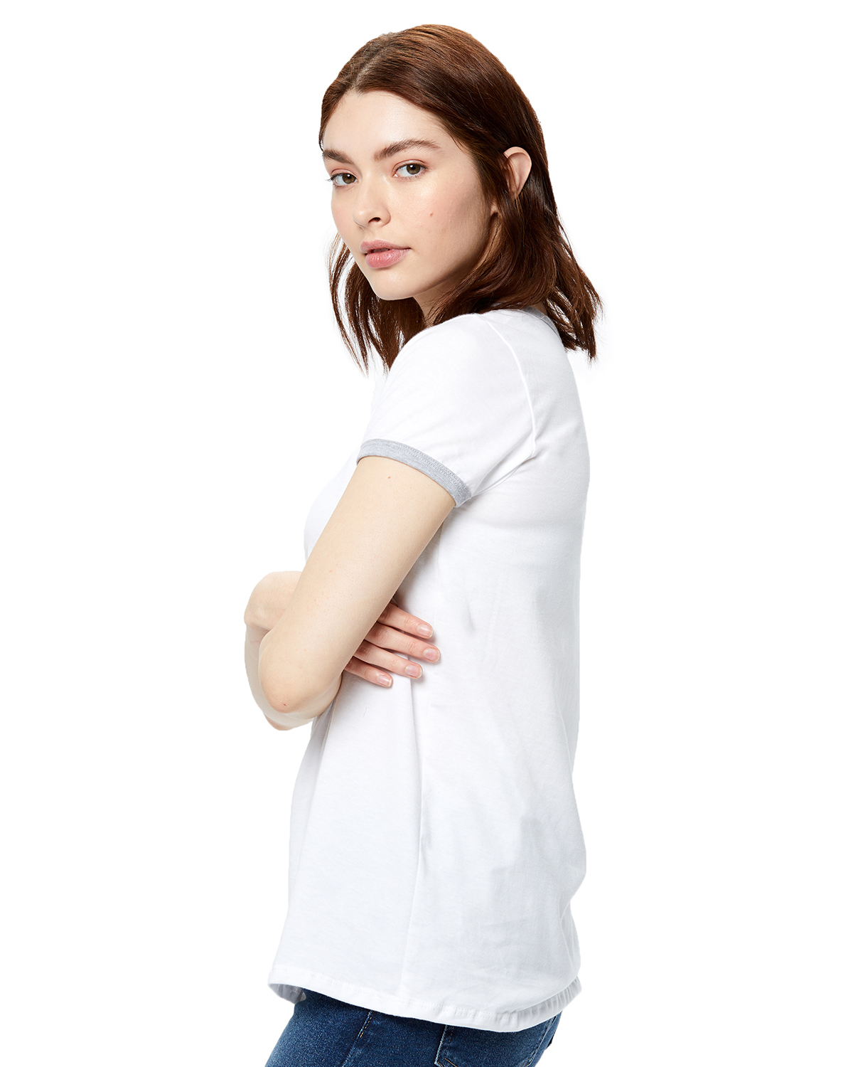 US Blanks US609 White / Heather Gray