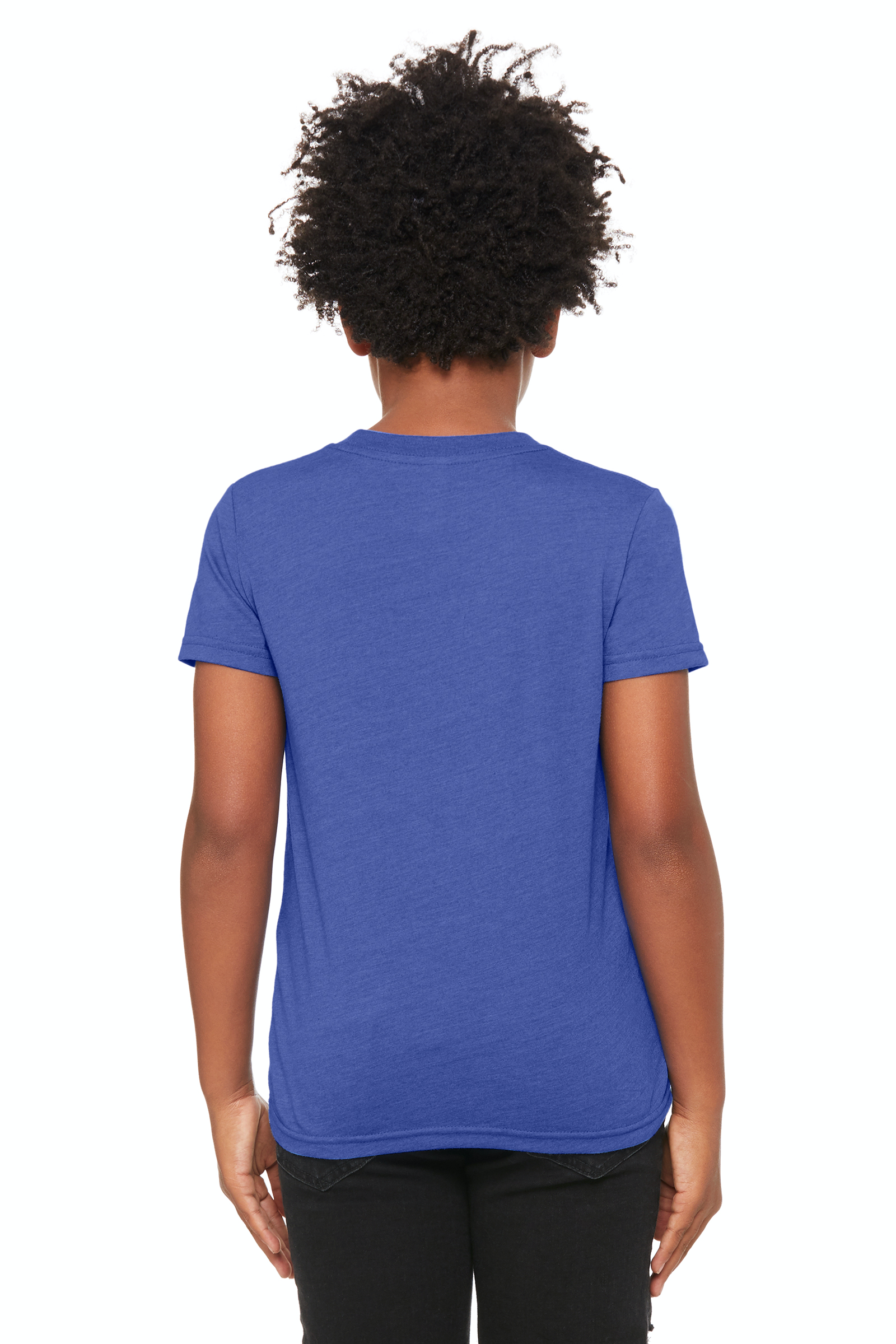 Bella + Canvas 3001YCVC Heather True Royal