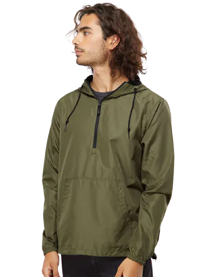 Independent Trading Unisex Lightweight Windbreaker Pullover