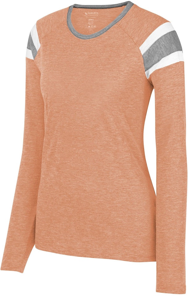 Augusta Sportswear 3012 Light Orange / Slt / White
