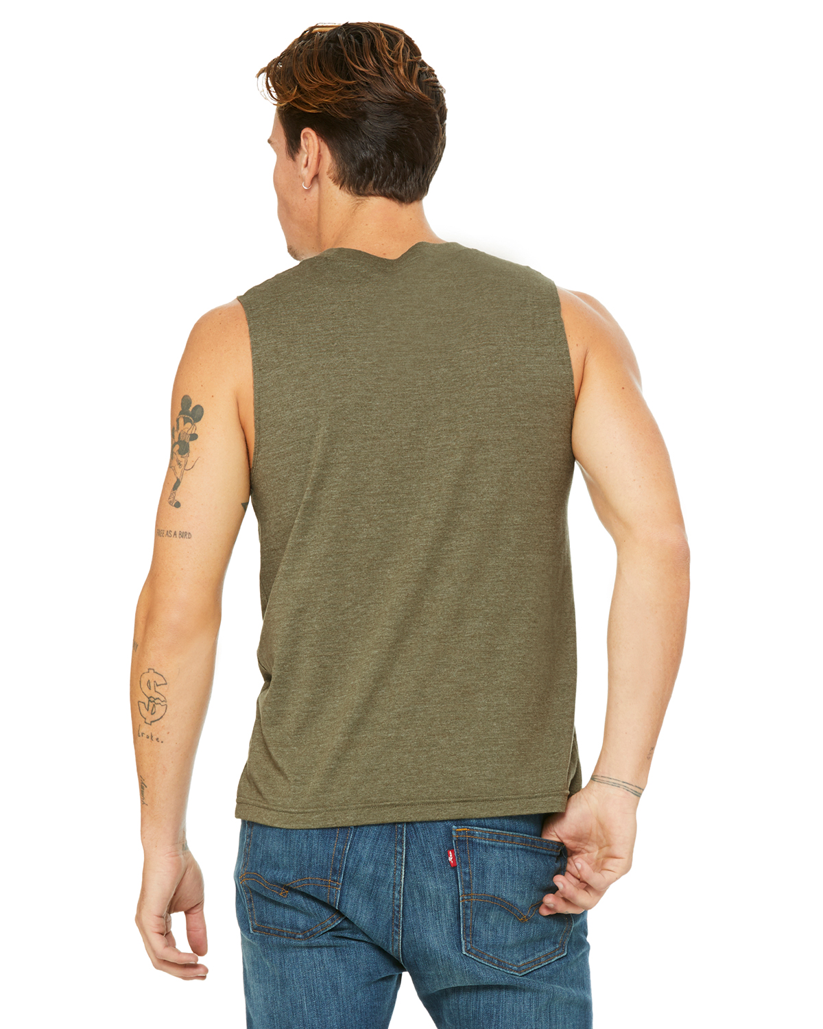 Bella + Canvas 3483 Heather Olive
