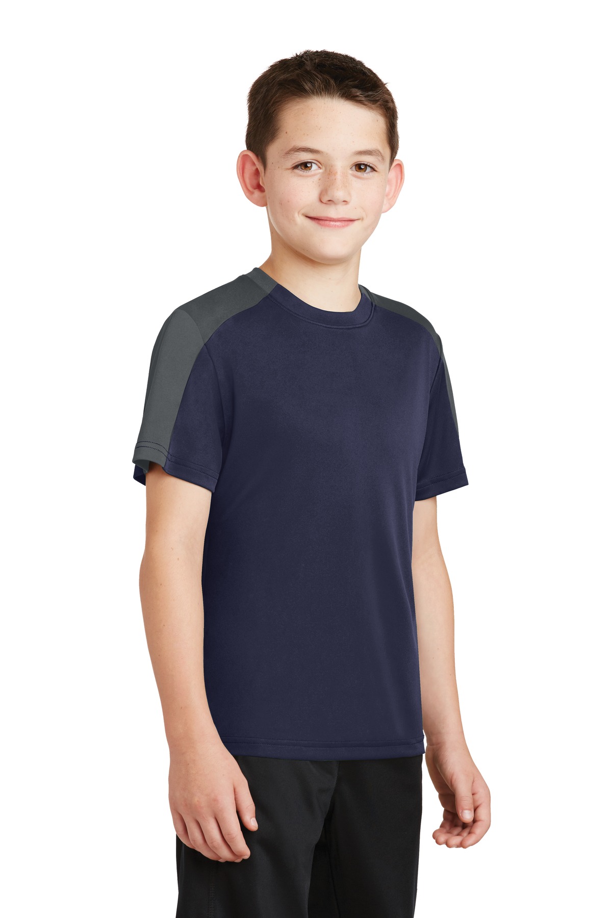 Sport-Tek YST354 True Navy / I Gray