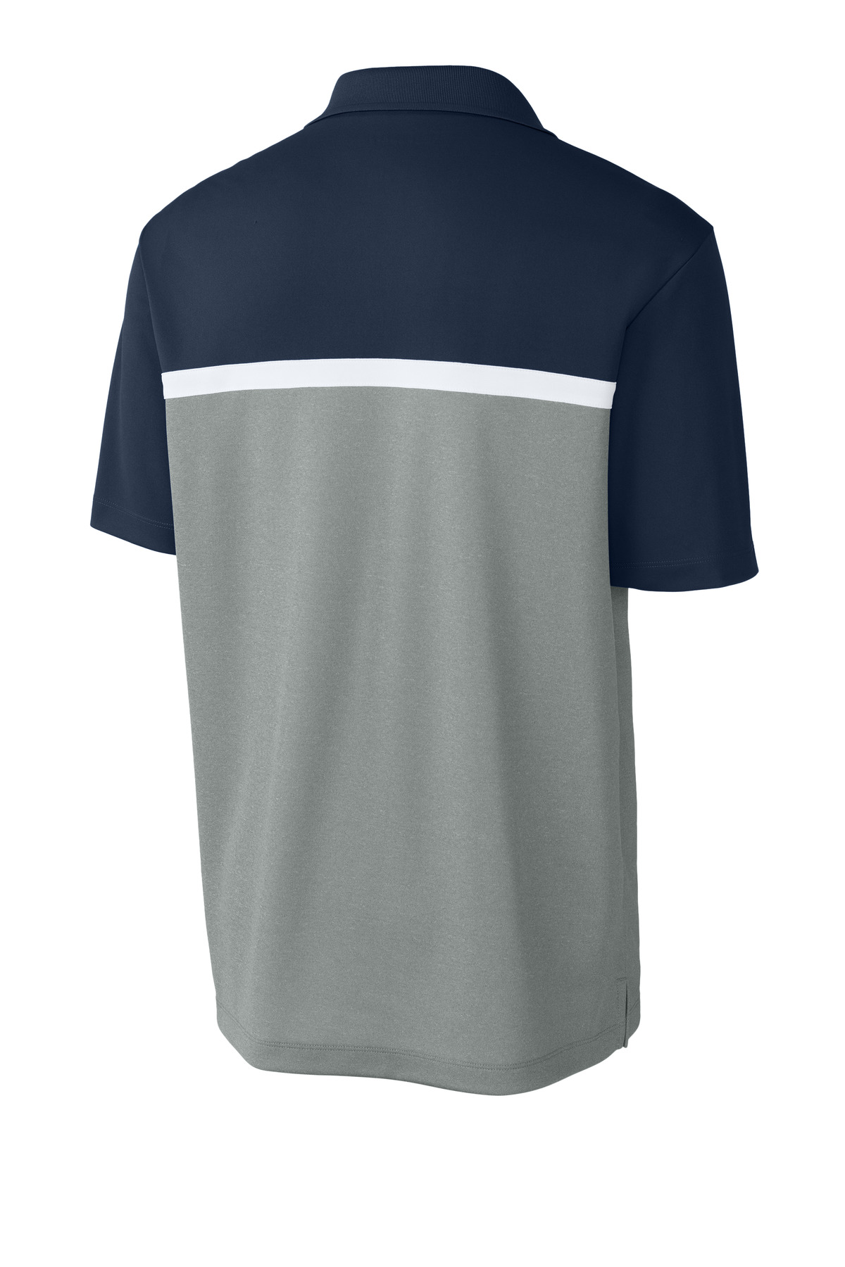 Sport-Tek ST741 True Navy/Grey Concrete heather/White