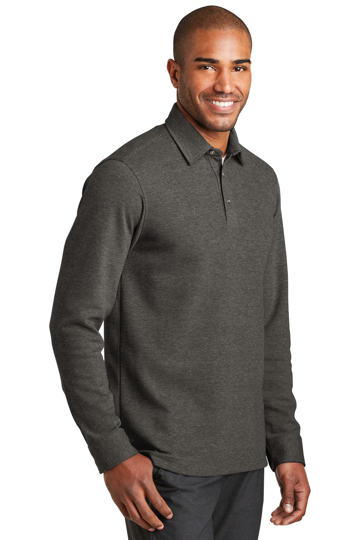 Port Authority K808 Charcoal Heather / Mh Gray