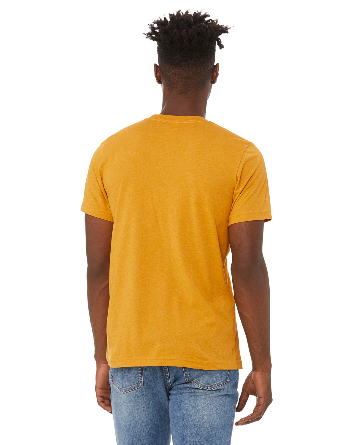 Bella + Canvas 3001CVC Heather Mustard