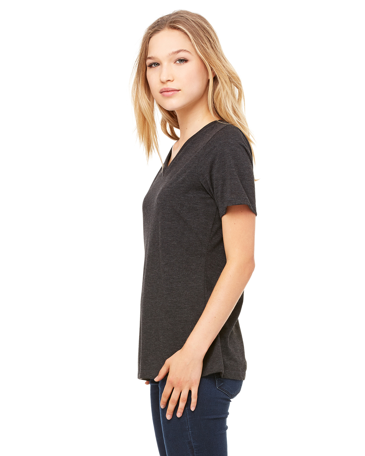 Bella + Canvas 6415 Charcoal Black Triblend
