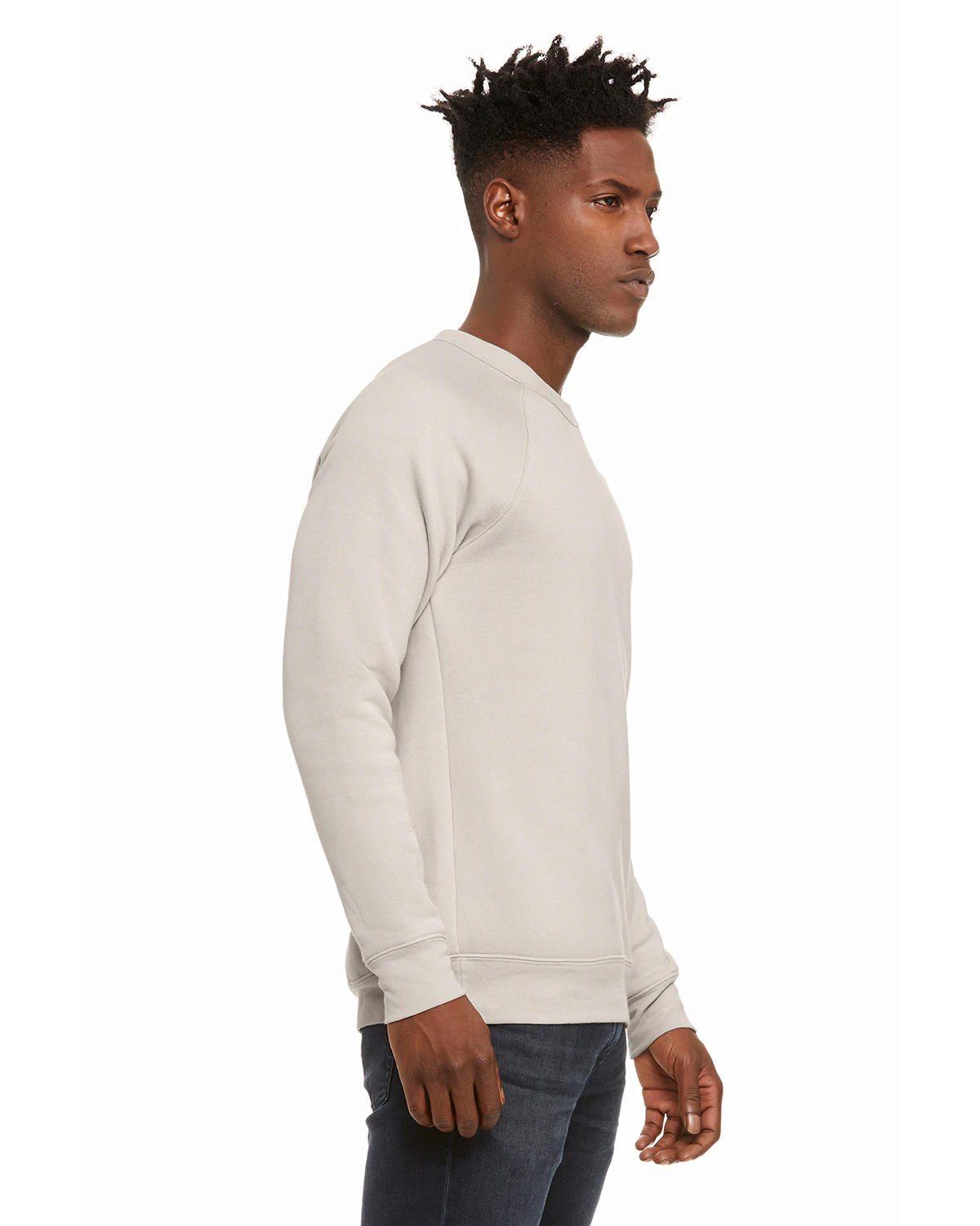 Custom Sweatshirt Heather Dust - Bella + Canvas 3901 | Jiffy Custom Print