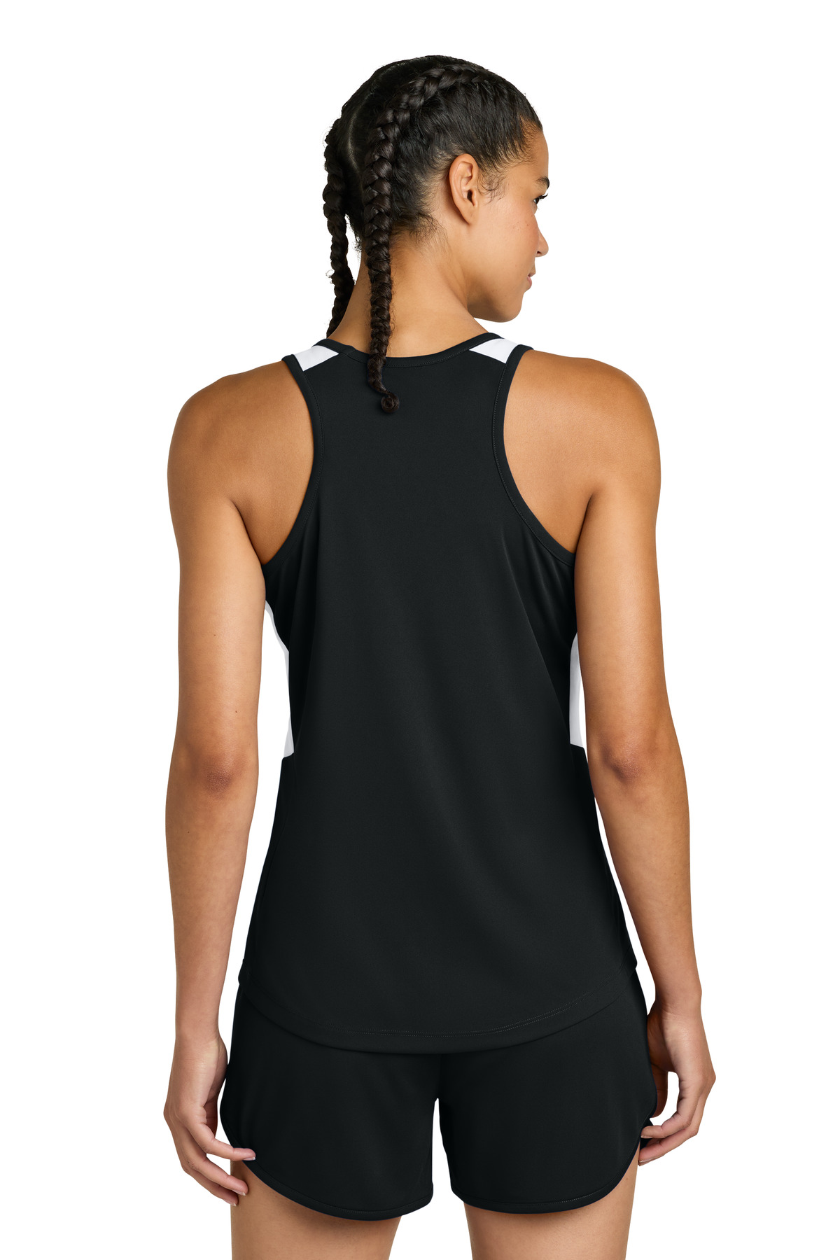 Sport-Tek LST446 Black / White