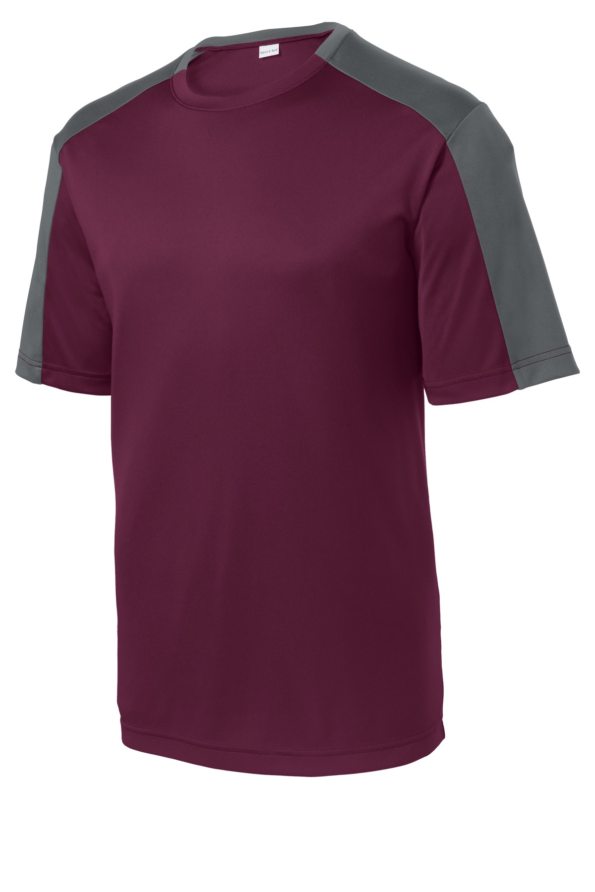 Sport-Tek YST354 Maroon / Iron Gray