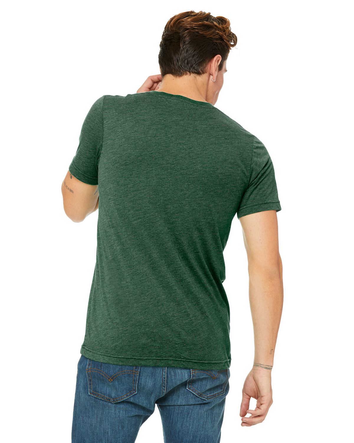 Bella + Canvas 3415C Grass Green Triblend