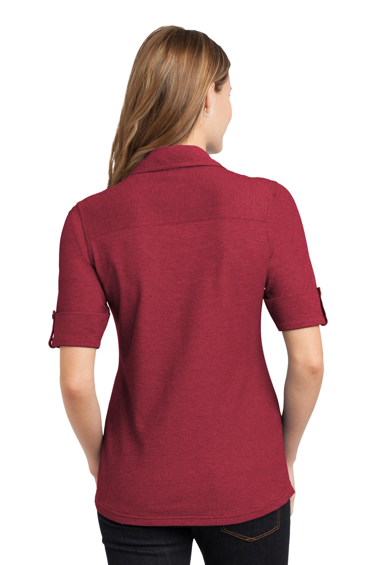 Port Authority L557 Red / Mulberry