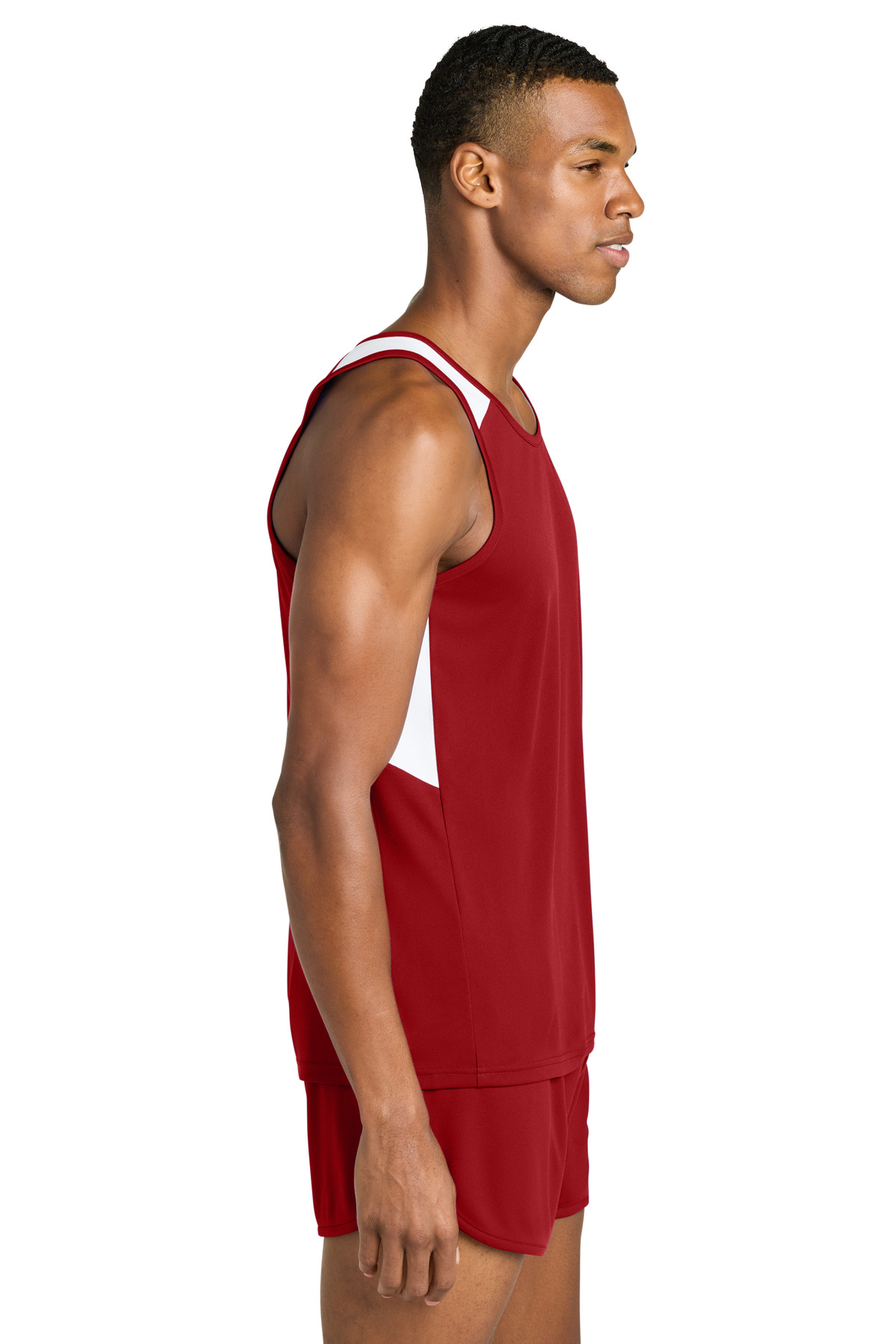 Sport-Tek ST446 Deep Red / White