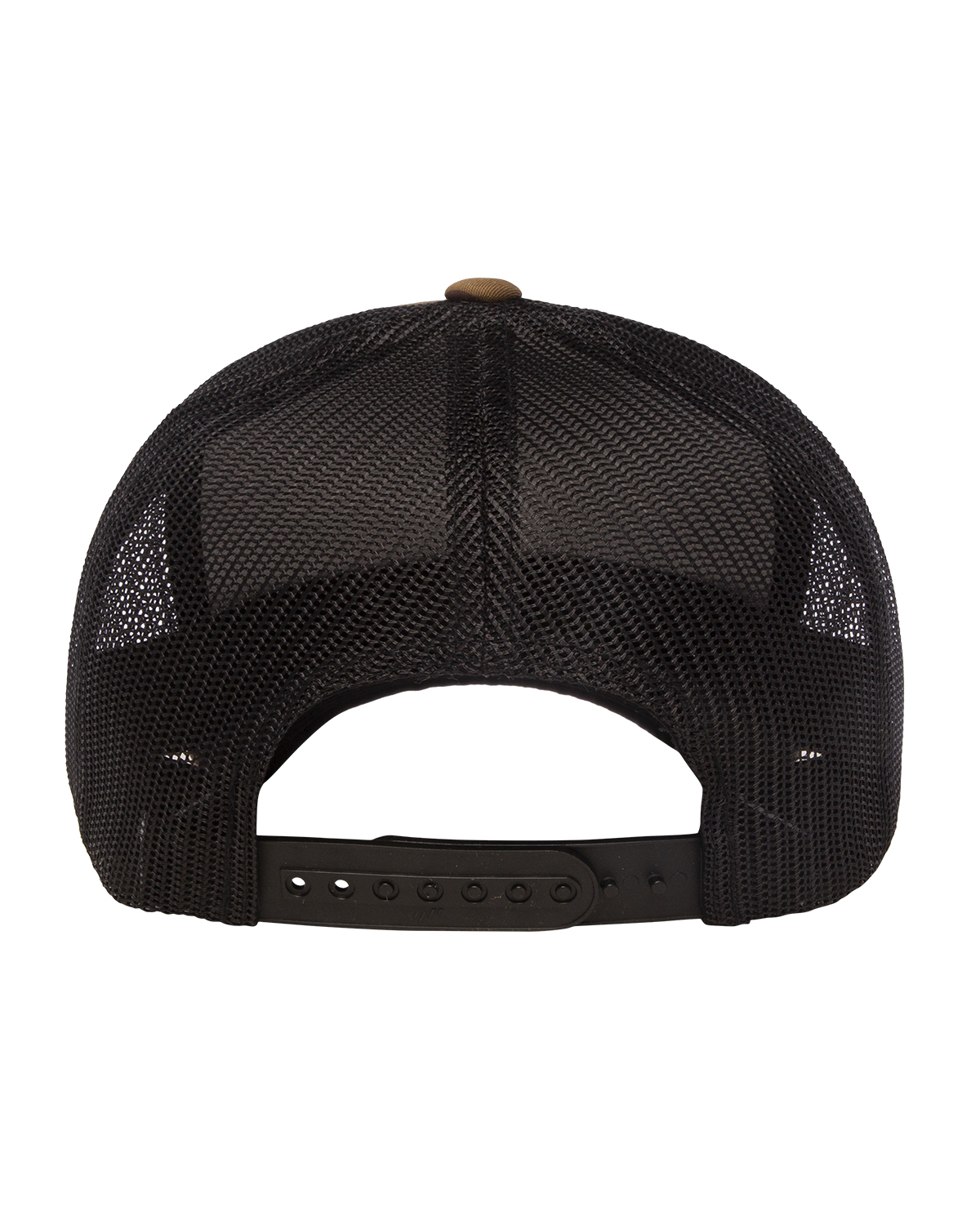 Yupoong 6606 Green Camo / Black