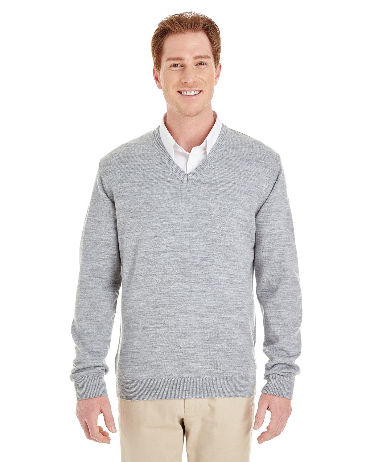 Harriton M420 Gray Heather
