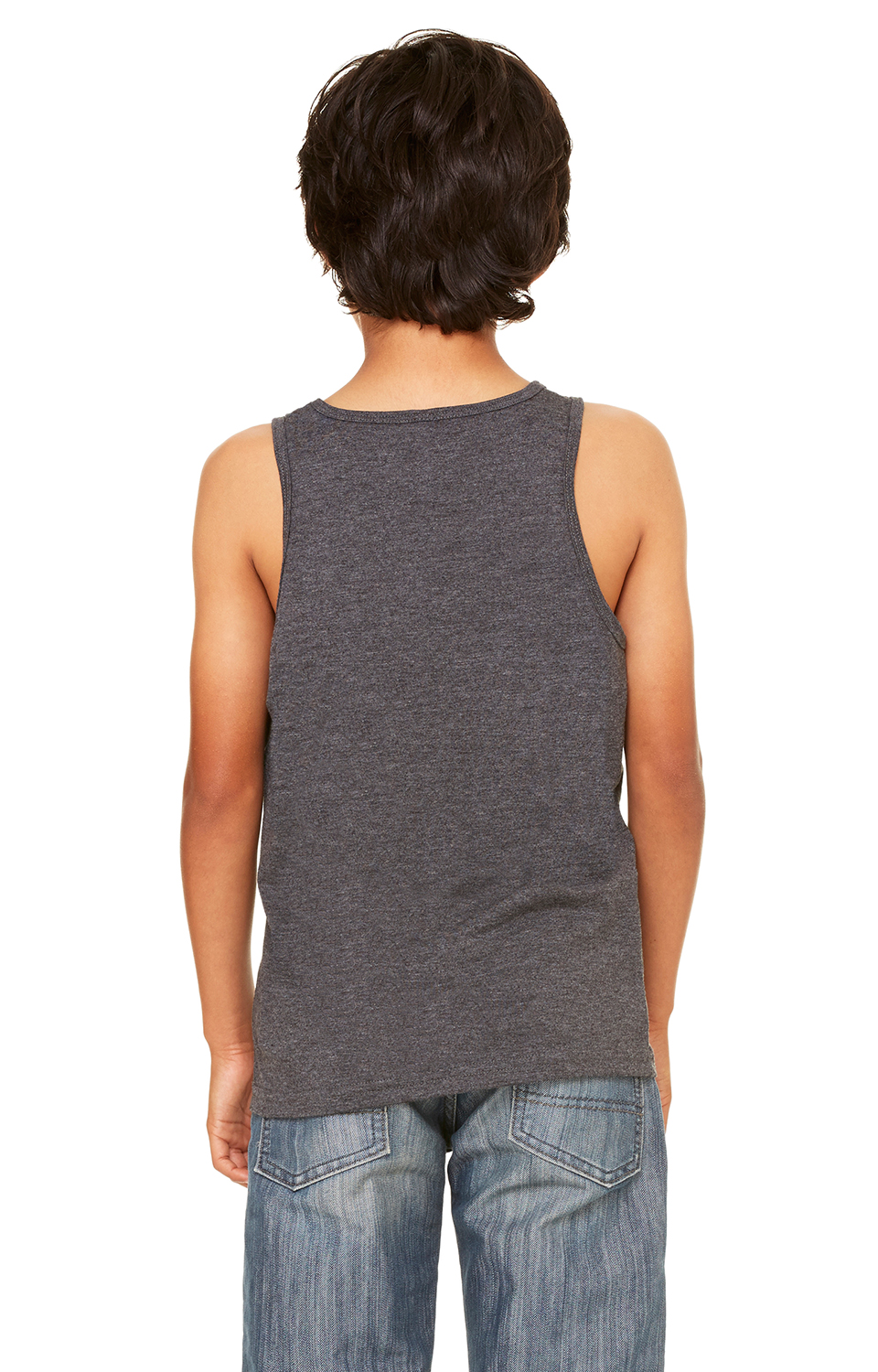 Bella + Canvas 3480YCVC Heather Dark Gray