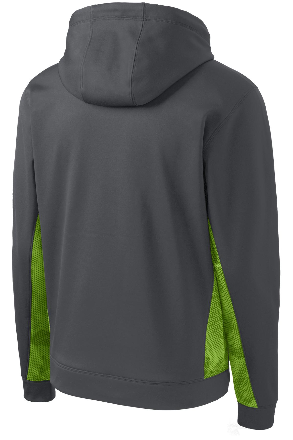 Sport-Tek ST239 Dark Smoke Gray / Lime