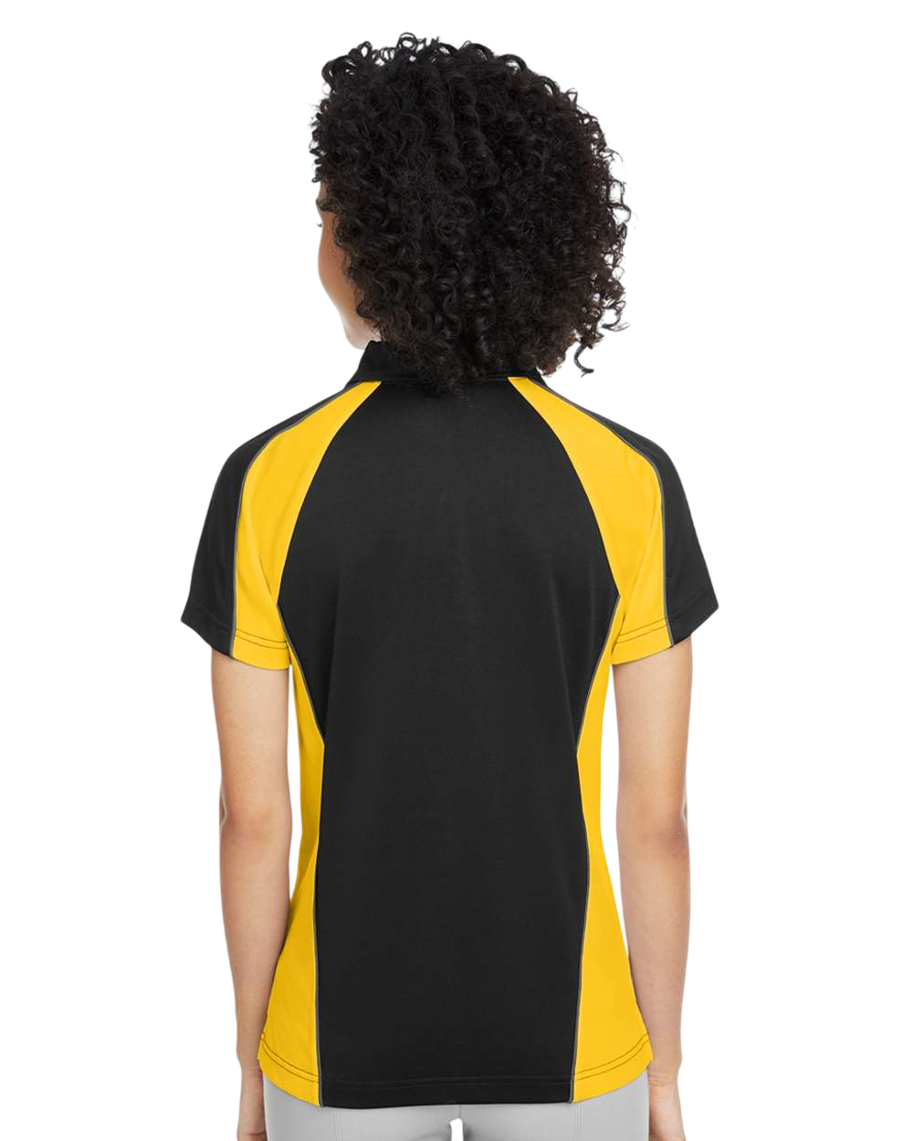 Harriton M385W Black / S Yellow / Dark Ch