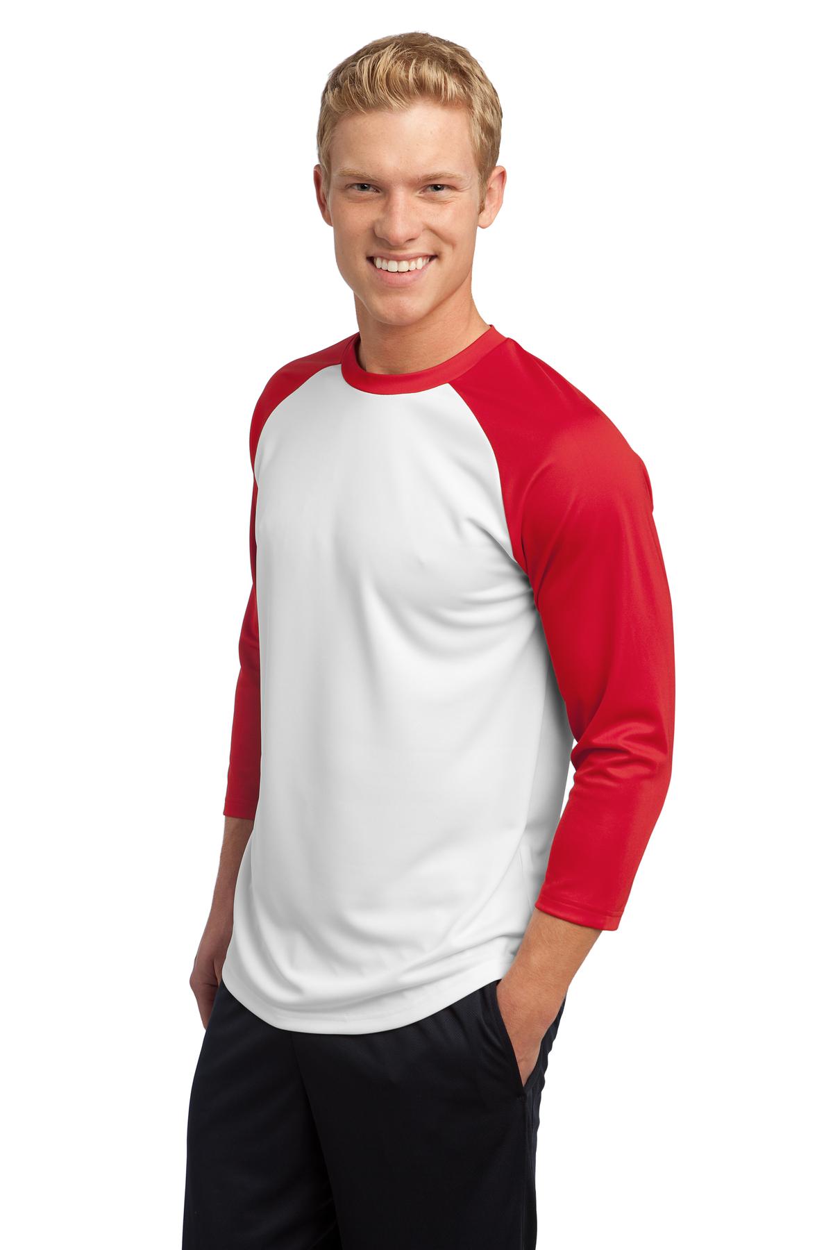 Sport-Tek ST205 White / True Red