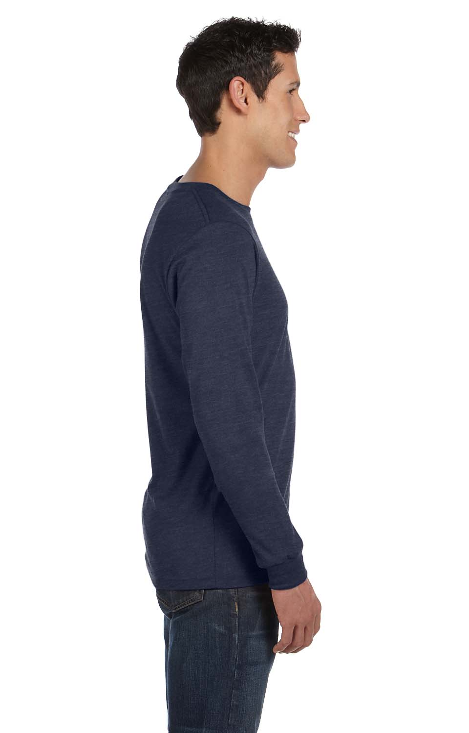 Bella + Canvas 3501CVC Heather Navy