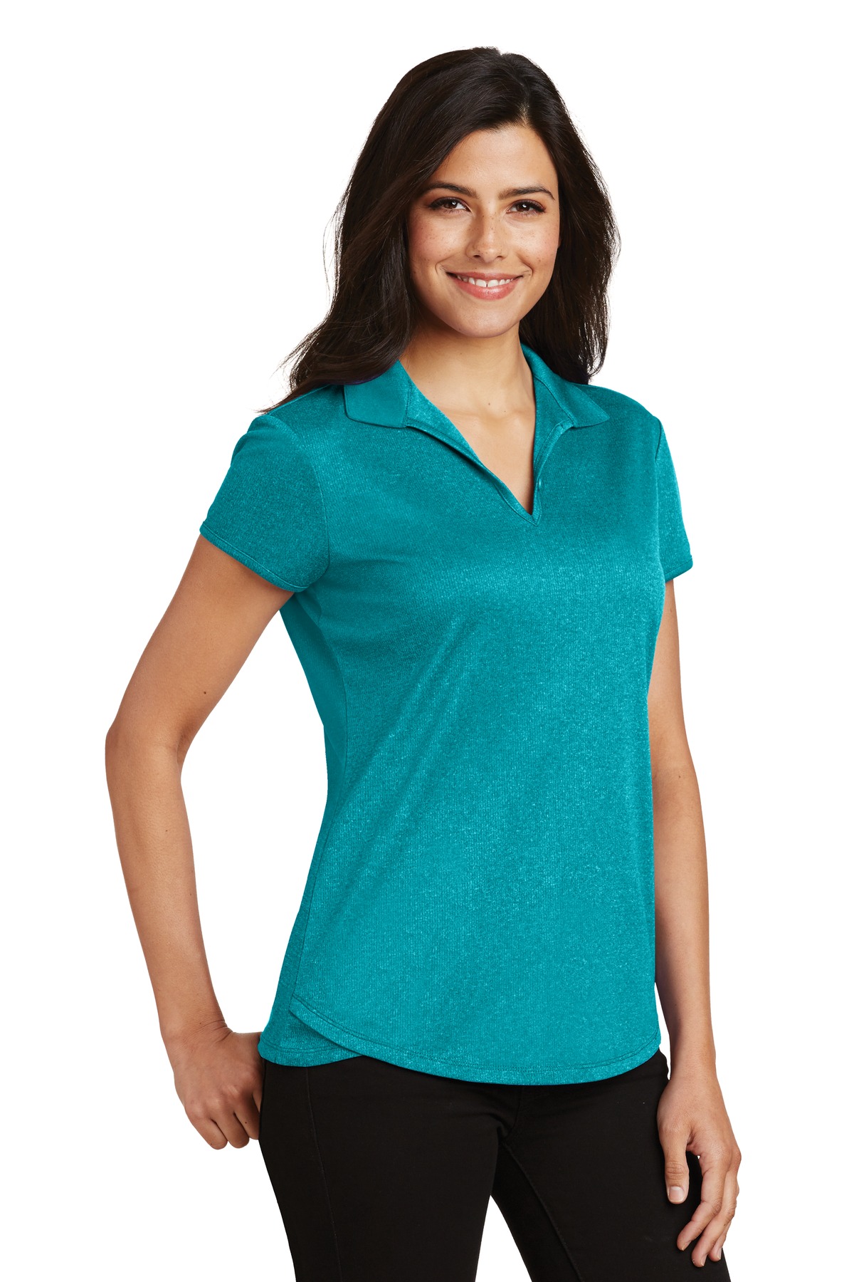 Port Authority L576 Tropic Blue Heather