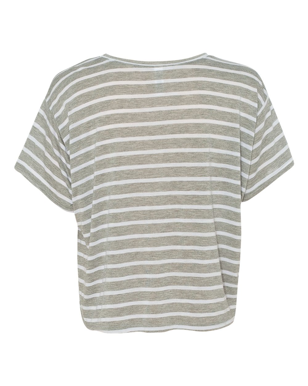 Bella + Canvas B8881 Heather Striped Athletic / White