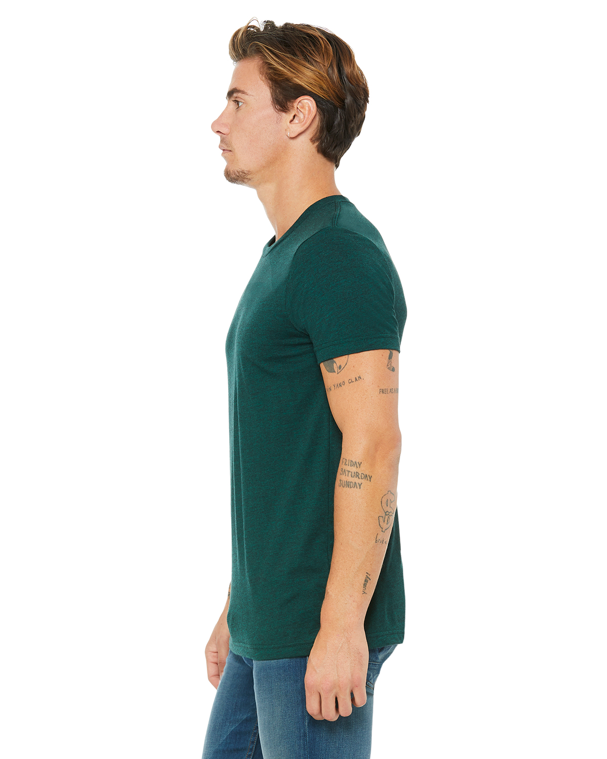 Bella + Canvas 3413C Emerald Triblend