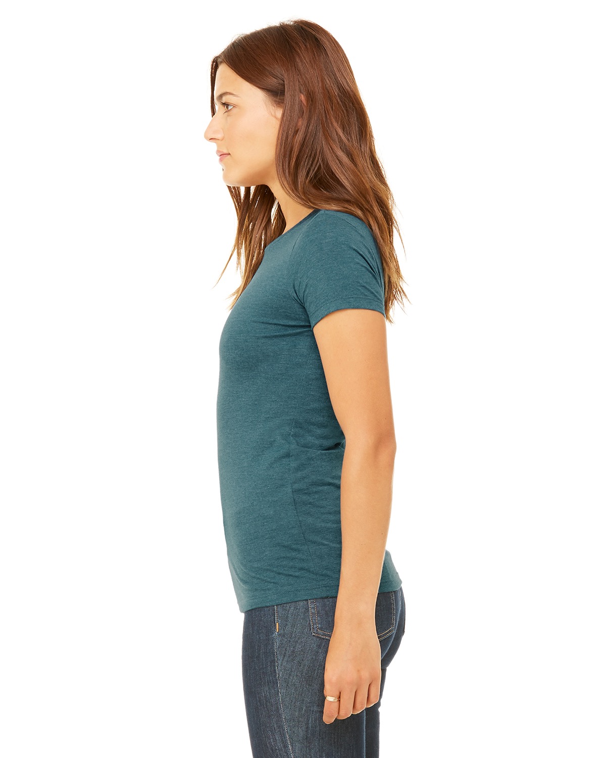 Bella + Canvas 6004 Heather Deep Teal