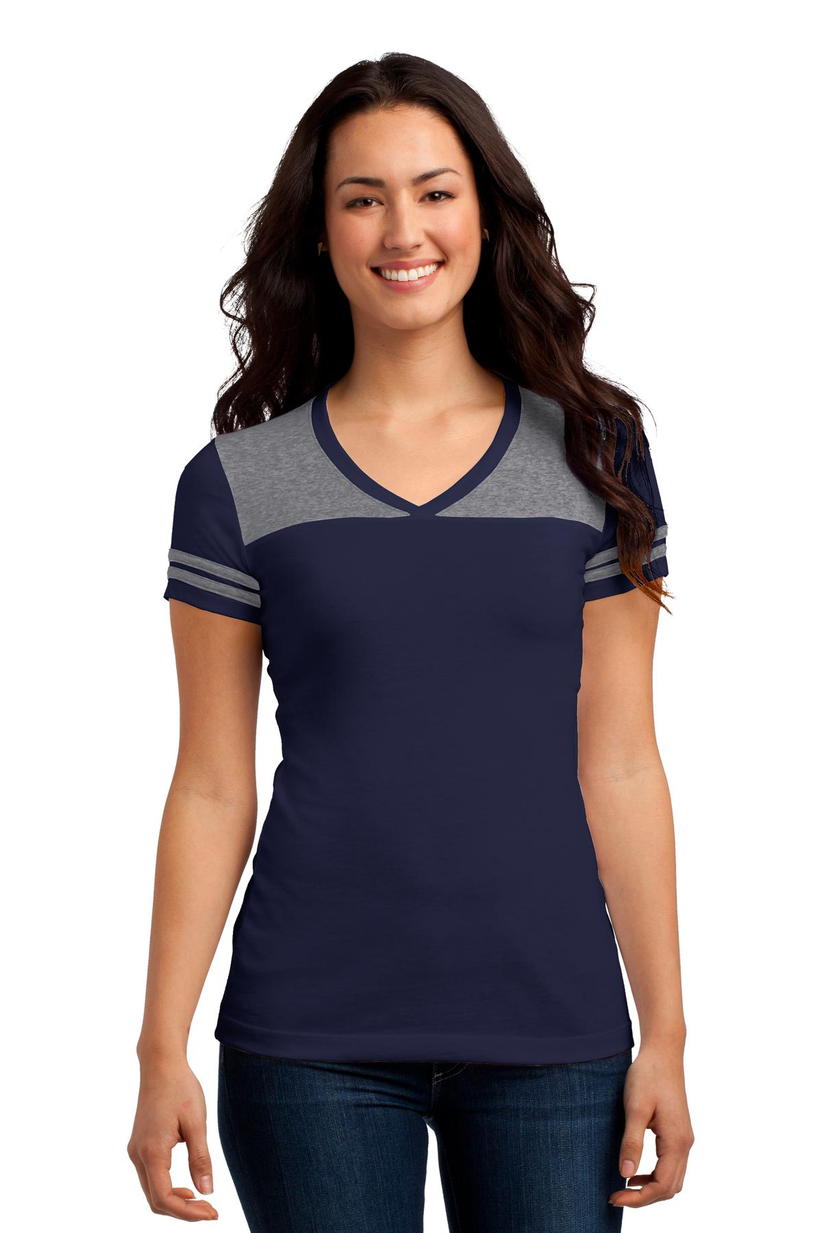District DT264 True Navy / Heather Nickel