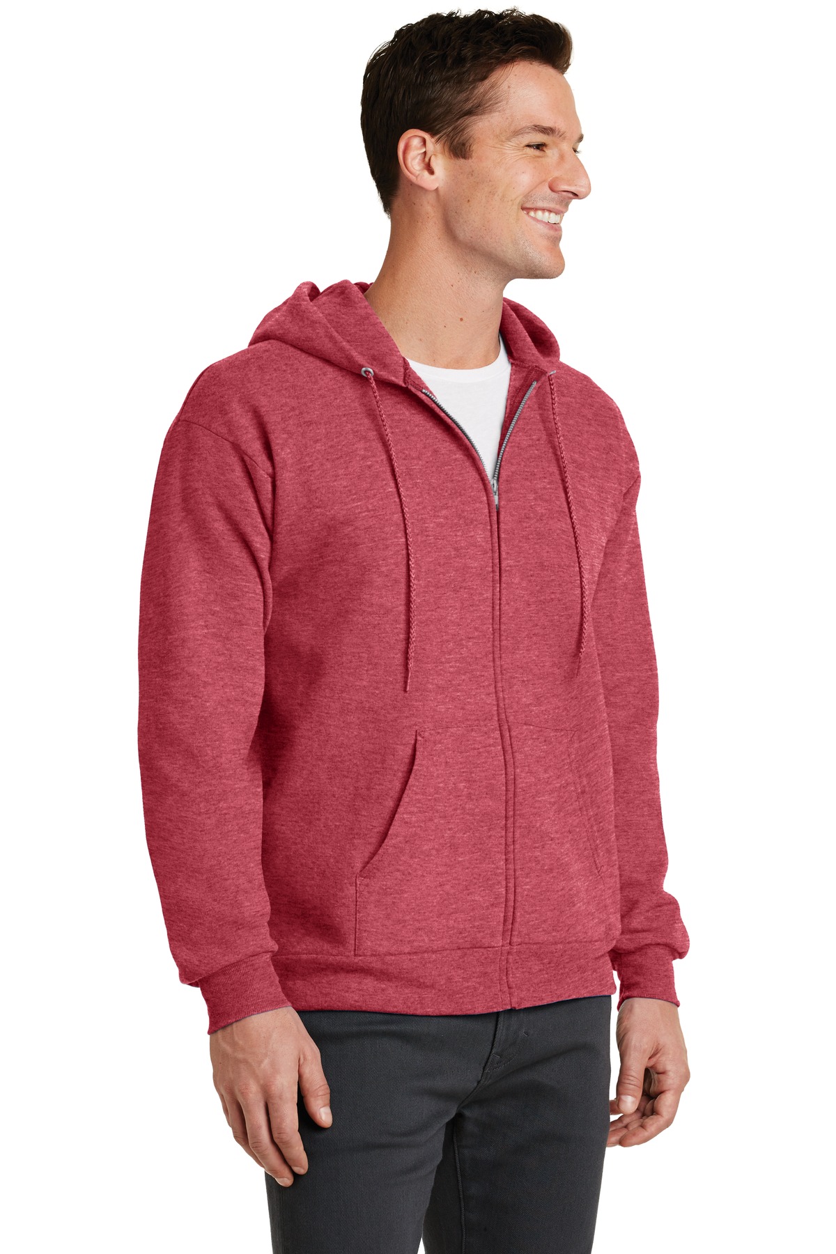 Port & Company PC78ZH Heather Red