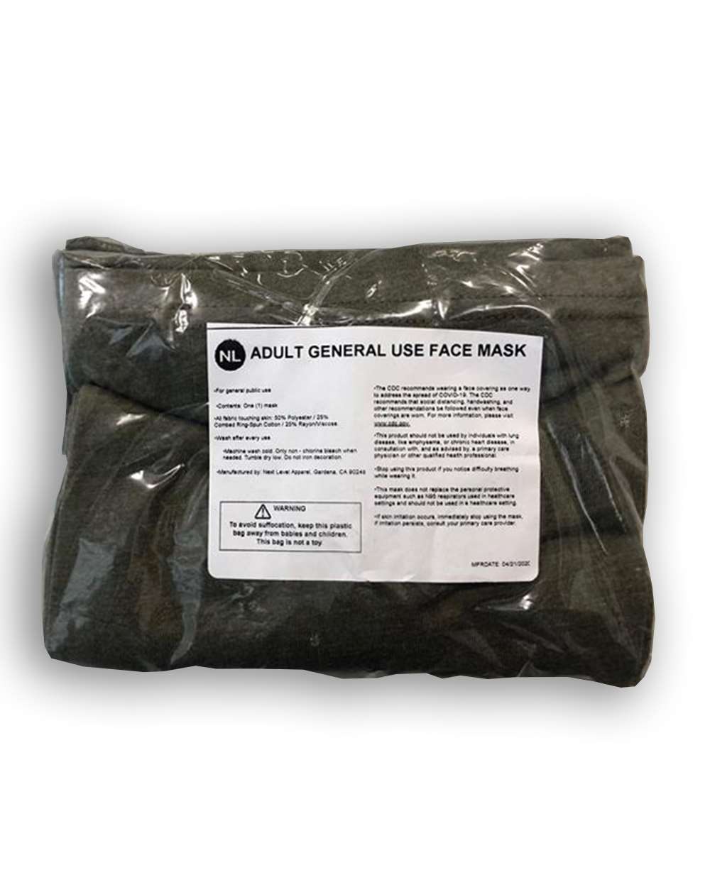 Next Level MG107 Military Green