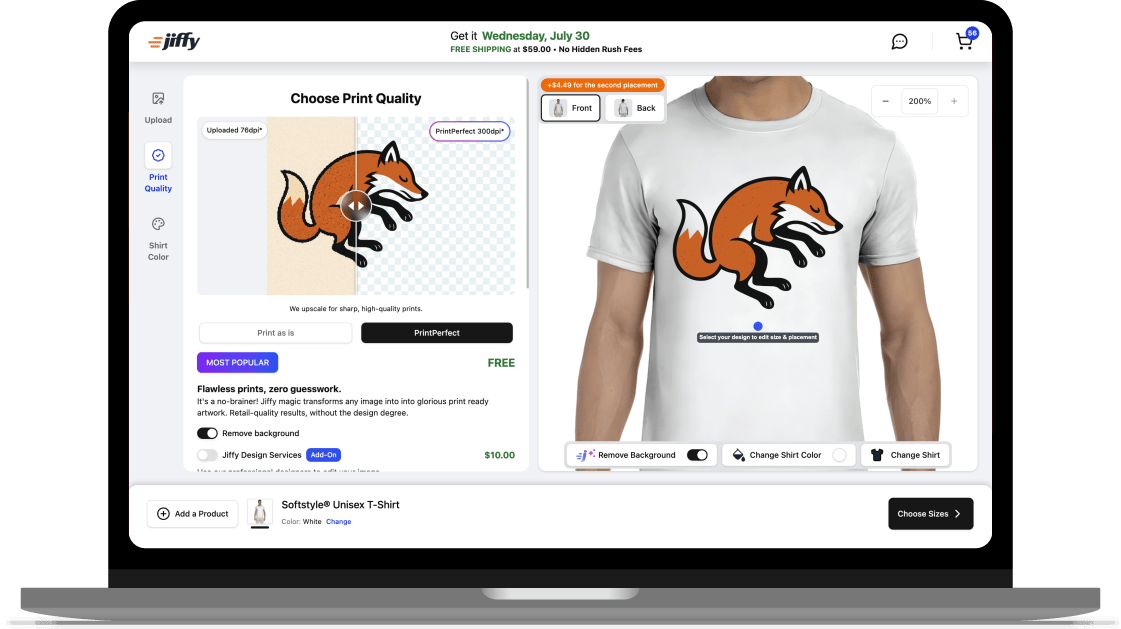 MacBook Pro with Design Lab Interface