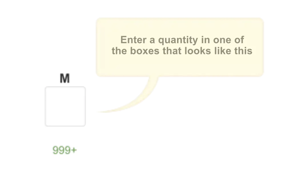Empty Quantity box