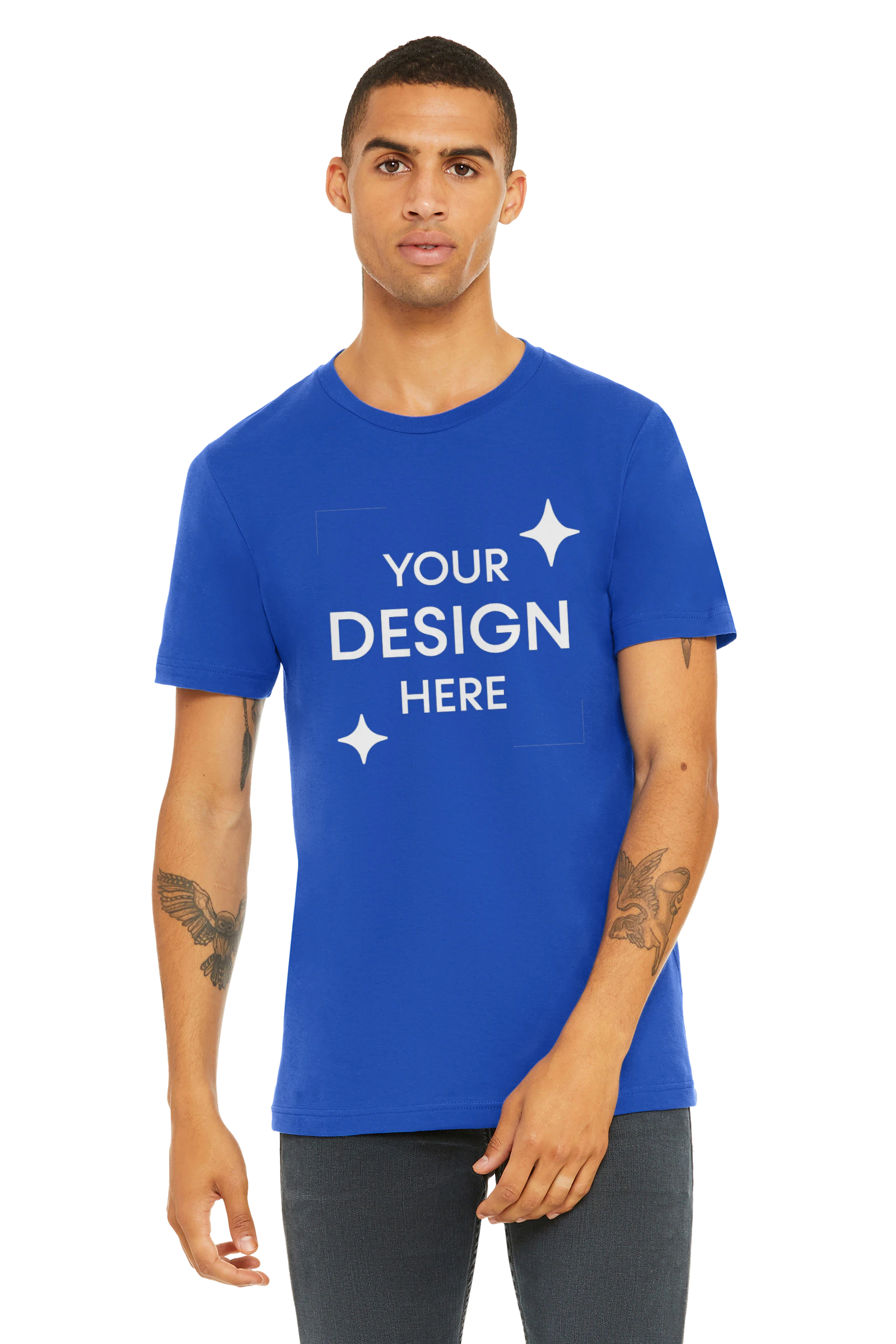 Custom T-Shirts True Royal - Bella + Canvas 3001C | Jiffy Custom Print