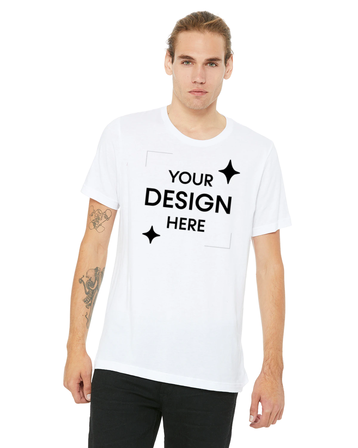 Custom T-Shirts White - Bella + Canvas 3001C | Jiffy Custom Print