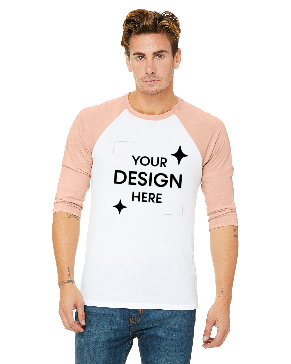 White / Heather Peach