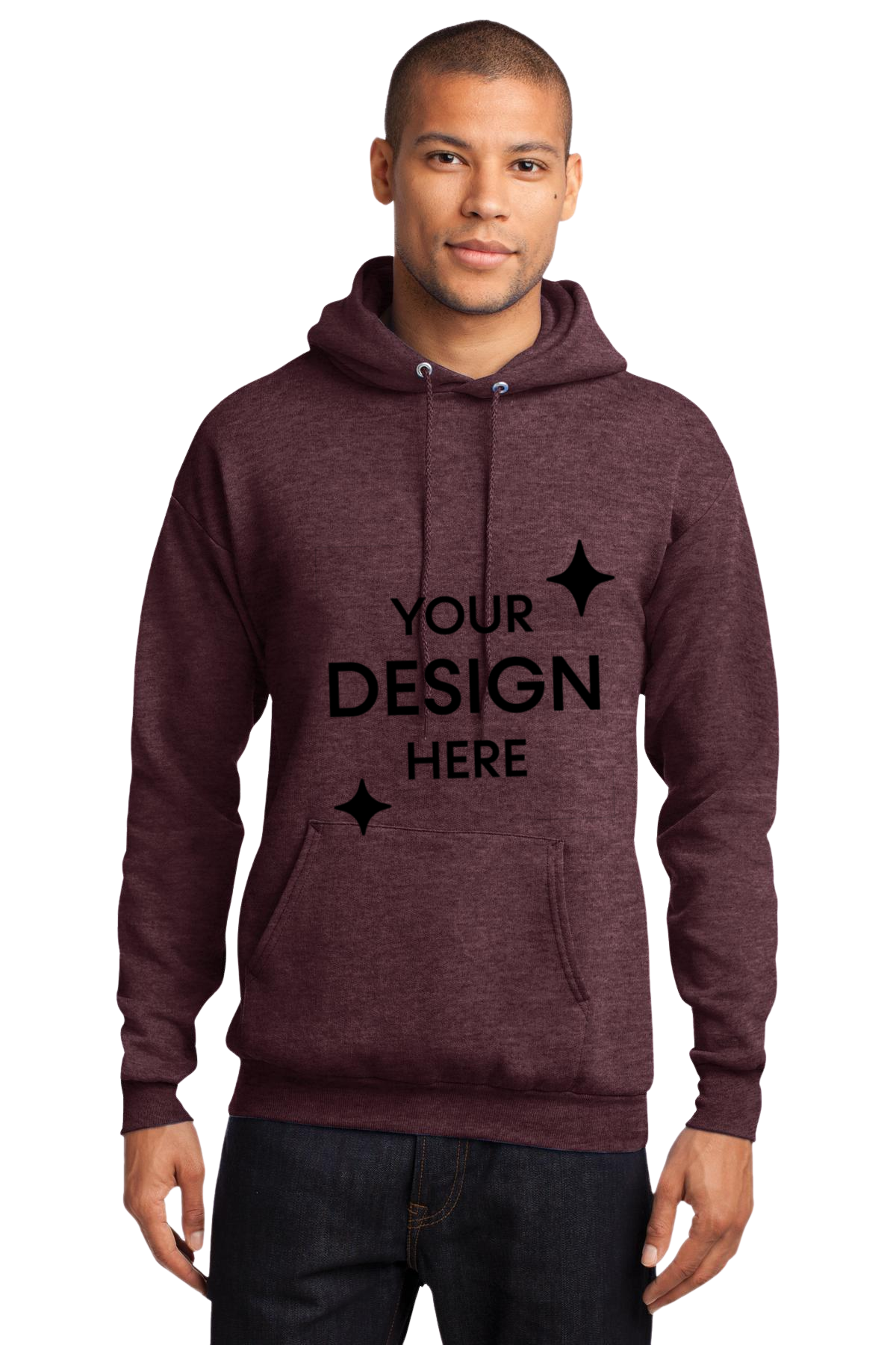 Heather Athletic Maroon