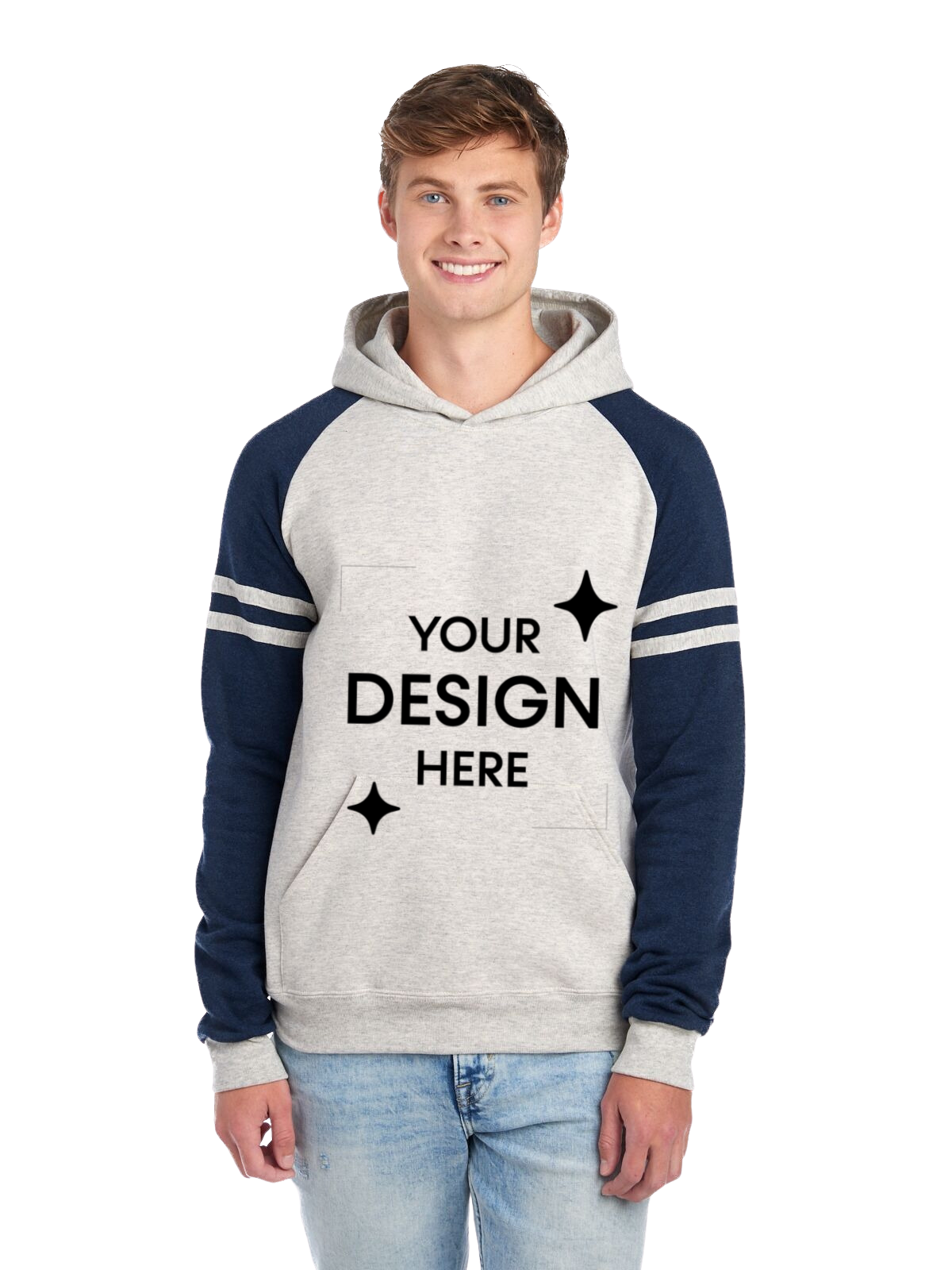 Oatmeal Heather/ Indigo Heather