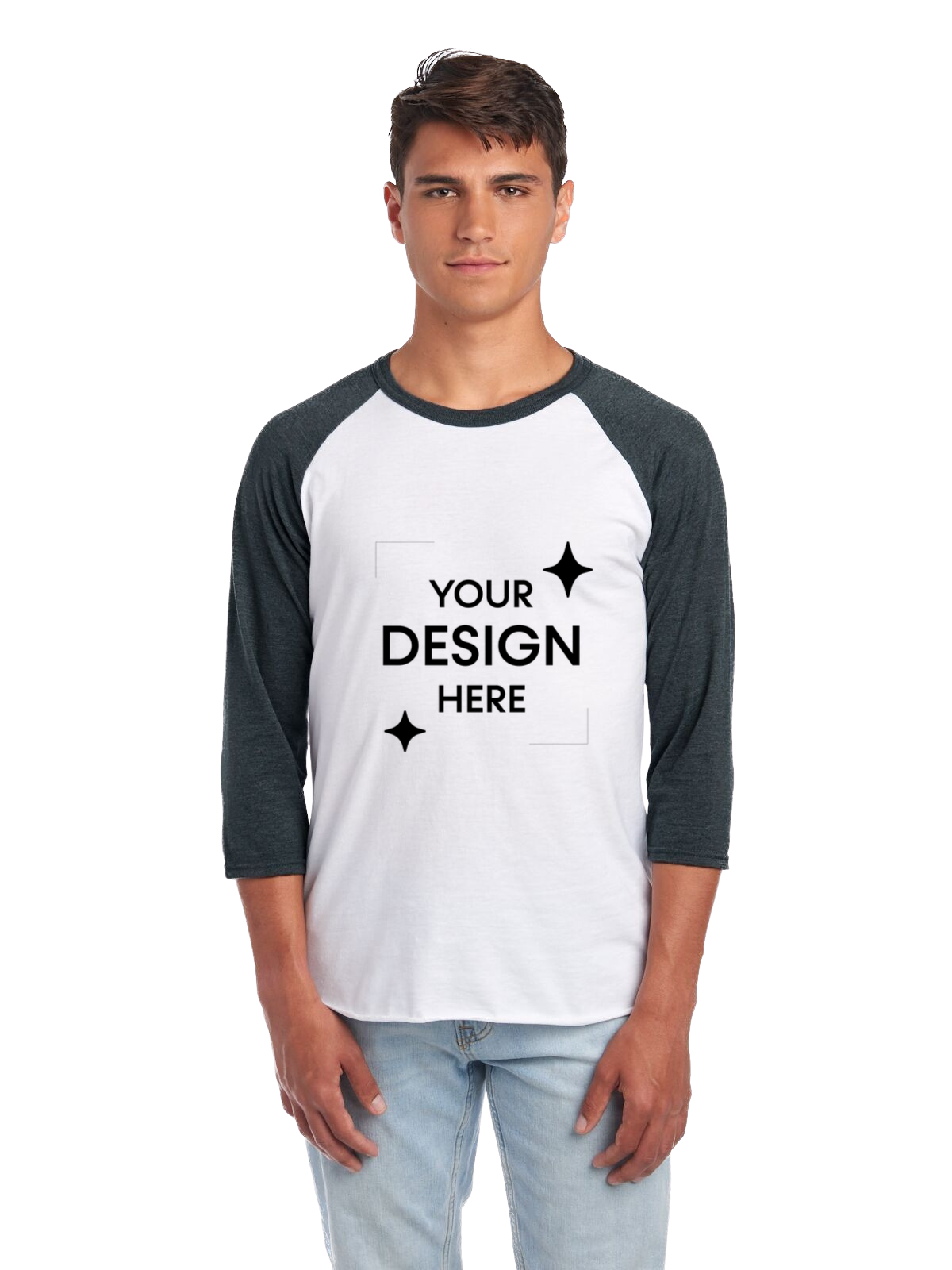 White / Charcoal Heather